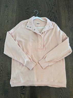 Aerie Getaway Quarter Snap Sweatshirt - Size Small